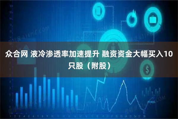 众合网 液冷渗透率加速提升 融资资金大幅买入10只股（附股）